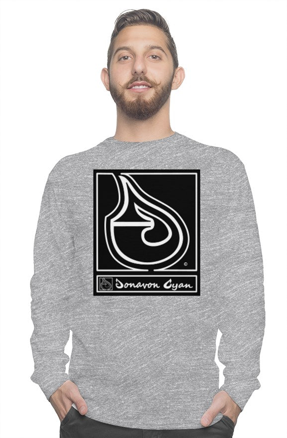 Donavon Cyan Black Tag long sleeve tee