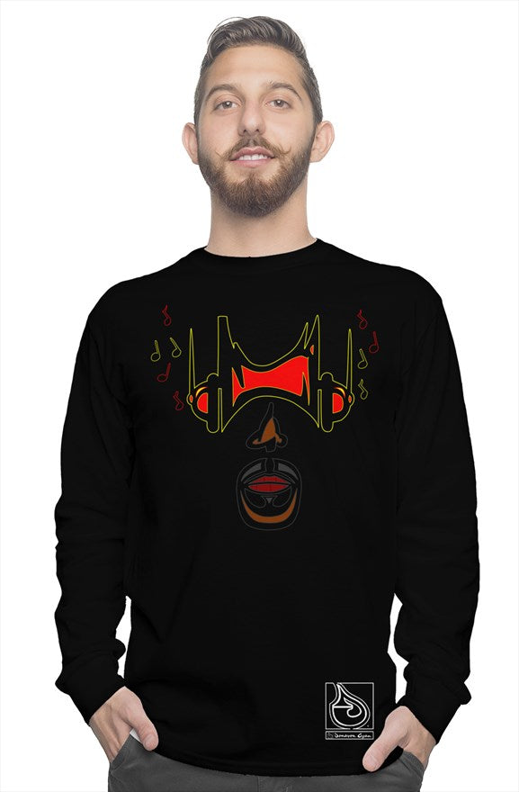 Donavon Cyan "Hip Hopper" graphic long sleeve tee