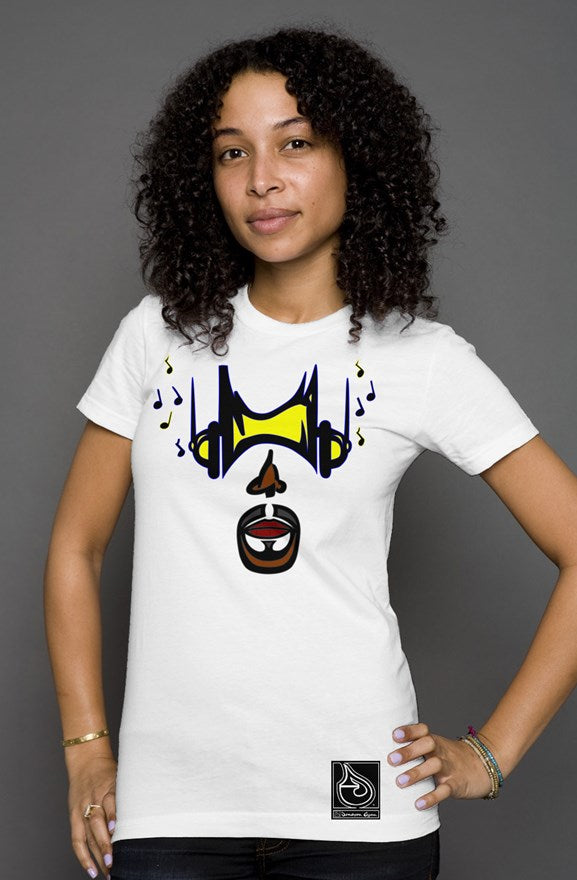 Donavon Cyan "Hip Hopper" graphic womens t shirt