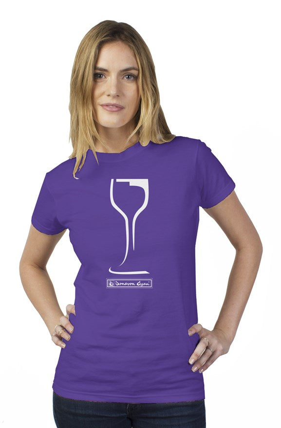 Donavon Cyan "Winery" (white) Womens Tee