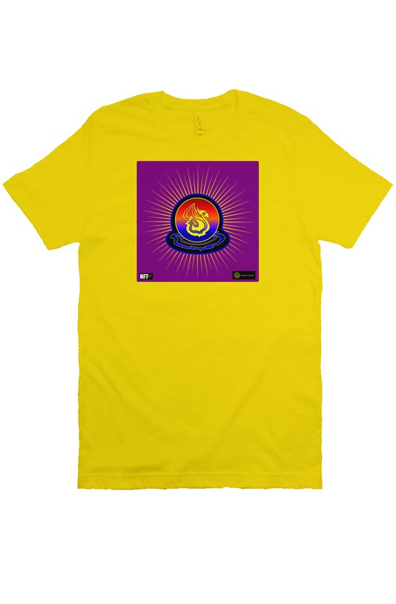 Delonzo Arman "Swan Burst" NFT T Shirt (blue/purple)