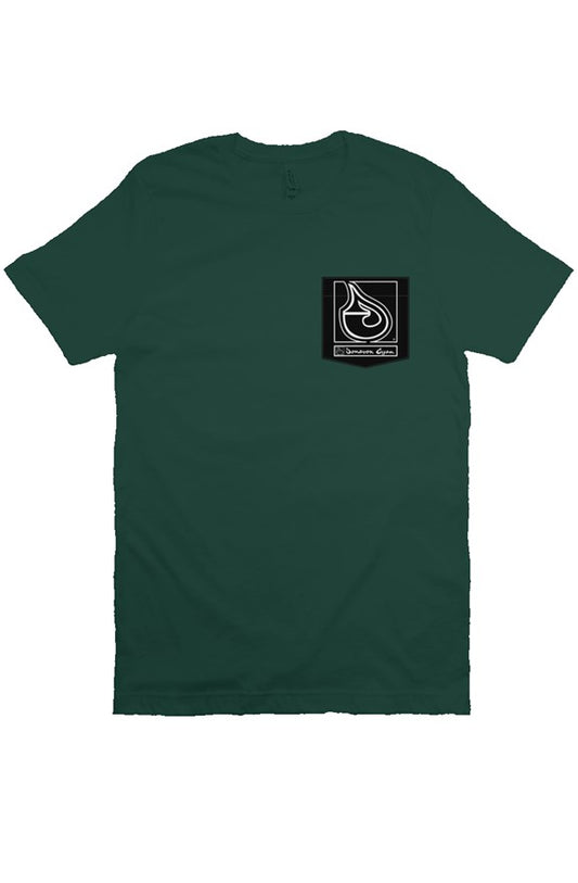 Donavon Cyan Black Tag Pocket T Shirt