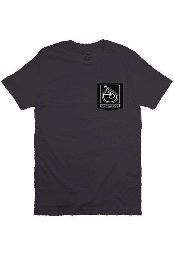 Donavon Cyan Black Tag Pocket T Shirt