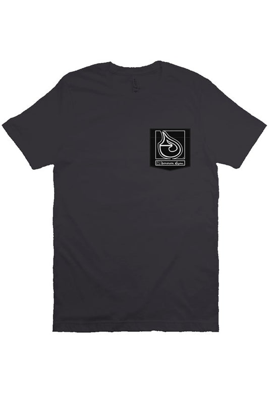 Donavon Cyan Black Tag Pocket T Shirt