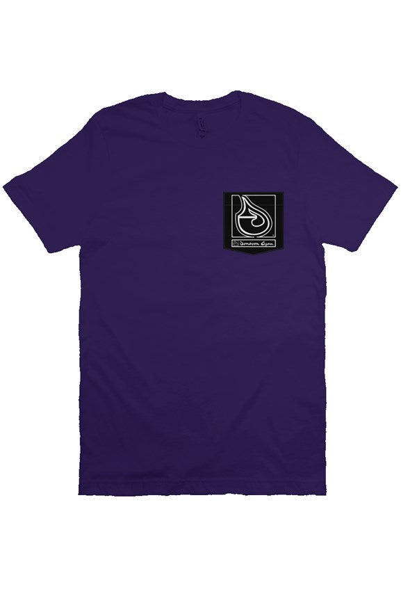 Donavon Cyan Black Tag Pocket T Shirt