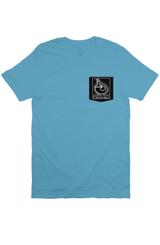 Donavon Cyan Black Tag Pocket T Shirt