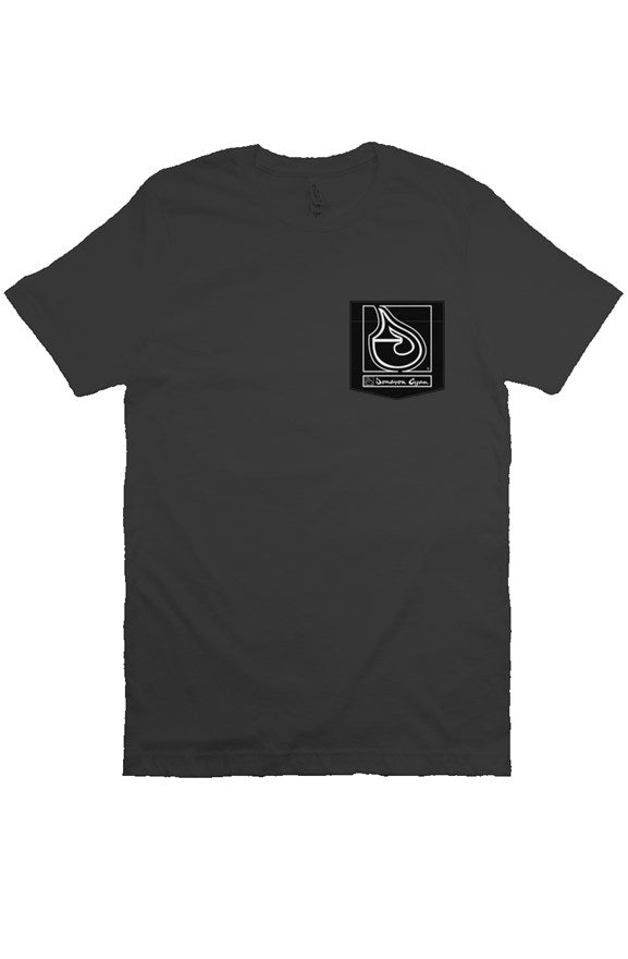 Donavon Cyan Black Tag Pocket T Shirt