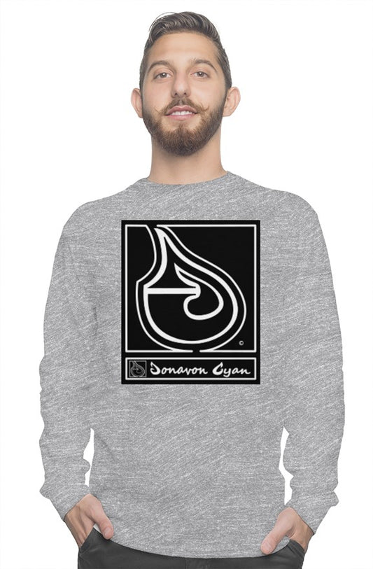 Donavon Cyan Black Tag long sleeve tee