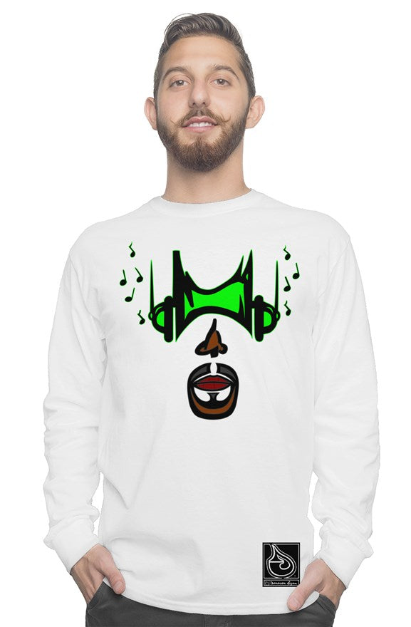  Donavon Cyan "Hip Hopper" graphic long sleeve tee