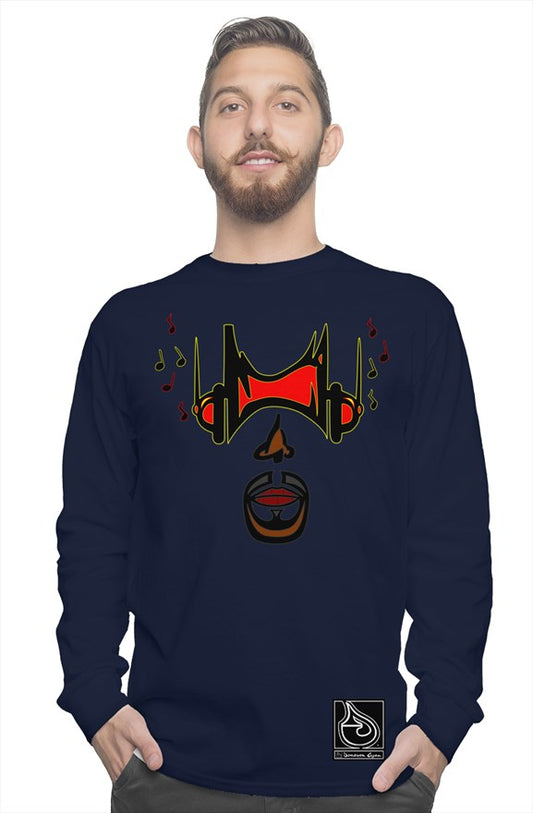  Donavon Cyan "Hip Hopper" graphic long sleeve tee