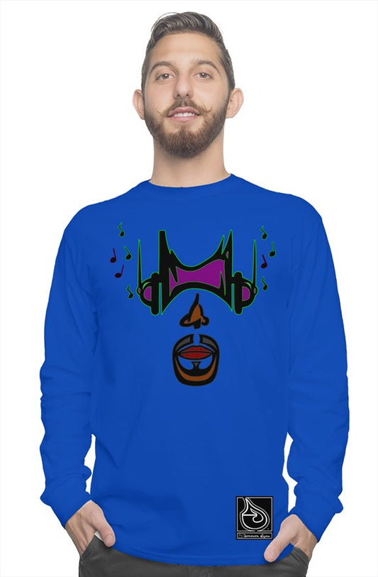  Donavon Cyan "Hip Hopper" graphic long sleeve tee