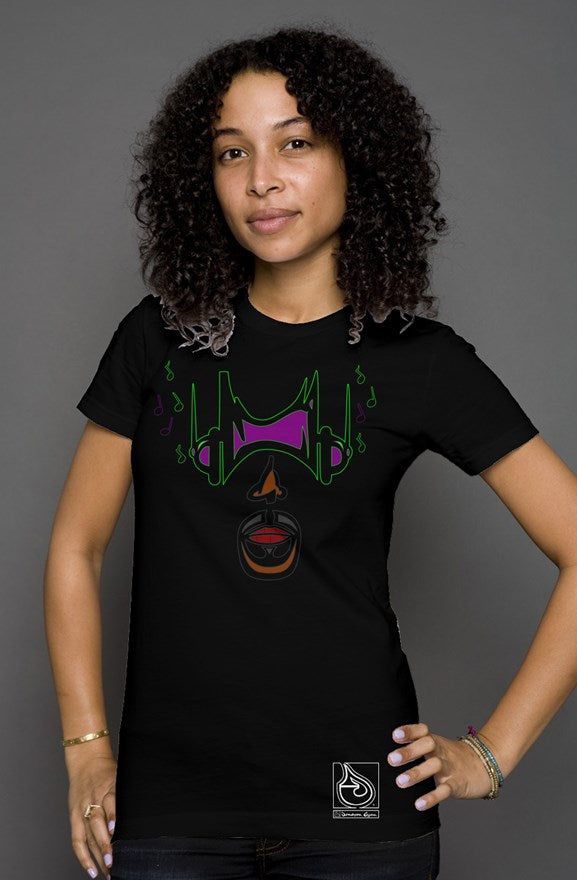  Donavon Cyan "Hip Hopper" graphic womens t shirt