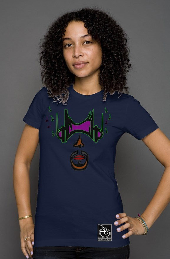 Donavon Cyan "Hip Hopper" graphic womens t shirt