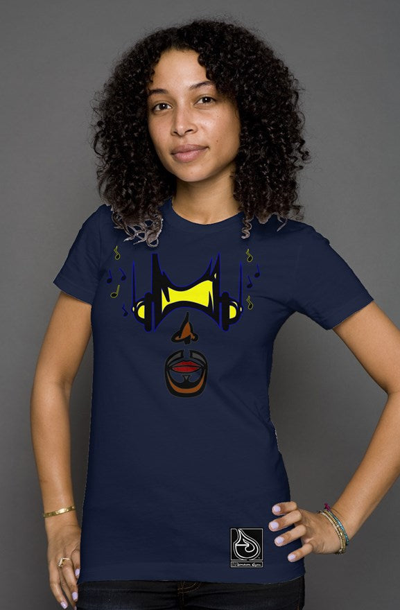 Donavon Cyan "Hip Hopper" graphic womens t shirt