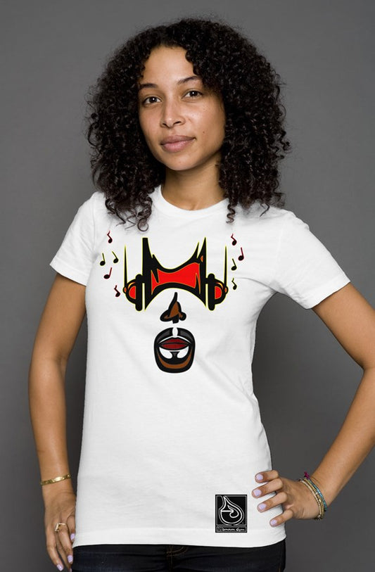 Donavon Cyan "Hip Hopper" graphic womens t shirt