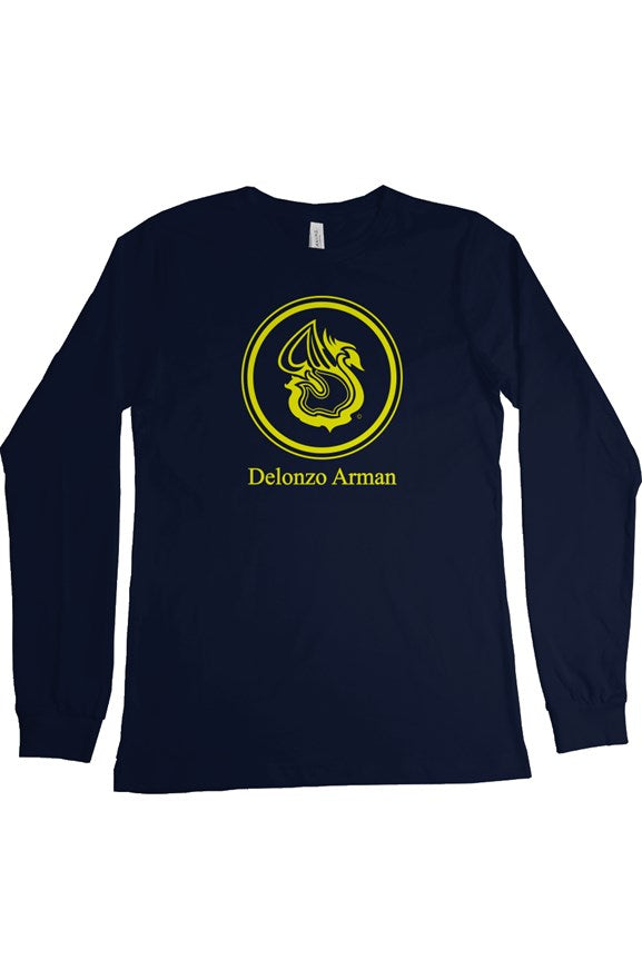 Delonzo Arman Swan Signature Womens Long Sleeve T Shirt