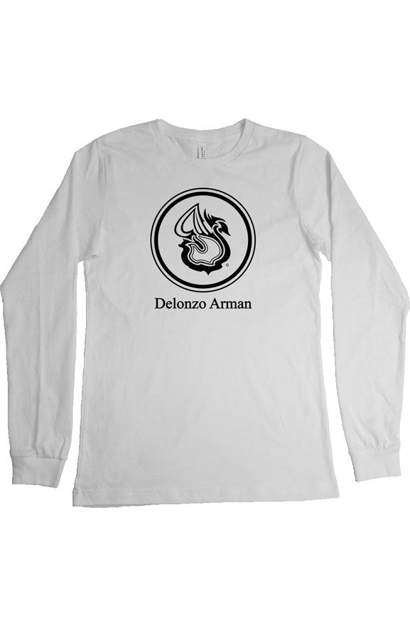 Delonzo Arman Black Swan Signature Womens Long Sleeve T Shirt
