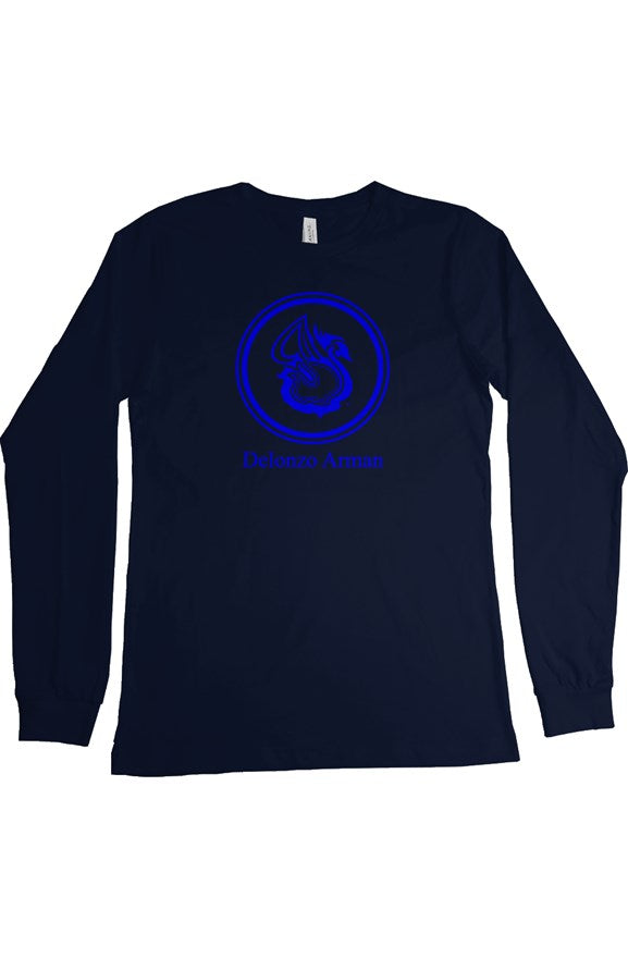 Delonzo Arman Blue Swan Signature Womens Long Sleeve T Shirt