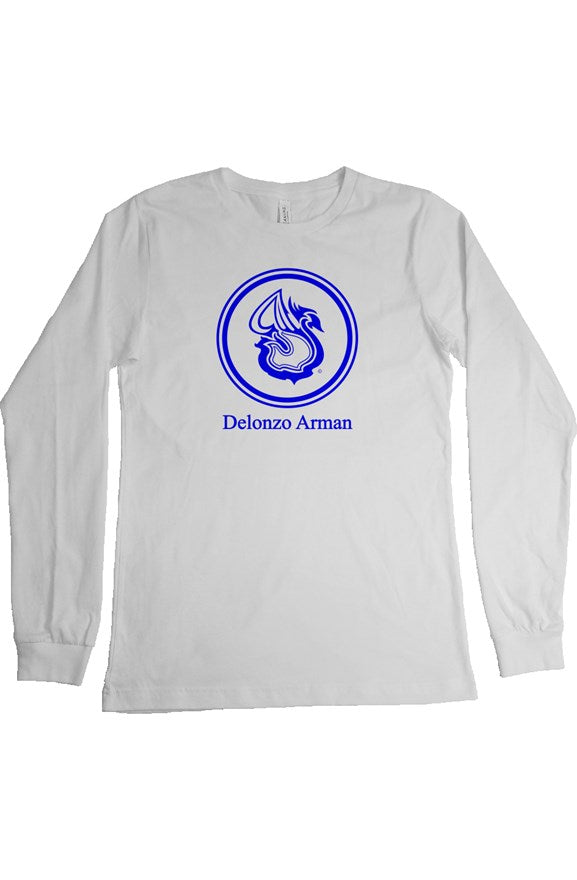 Delonzo Arman Blue Swan Signature Womens Long Sleeve T Shirt