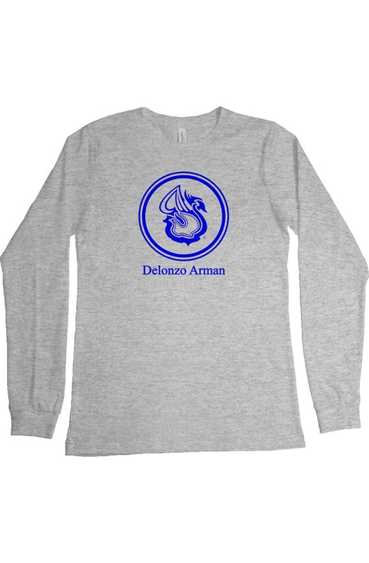 Delonzo Arman Blue Swan Signature Womens Long Sleeve T Shirt