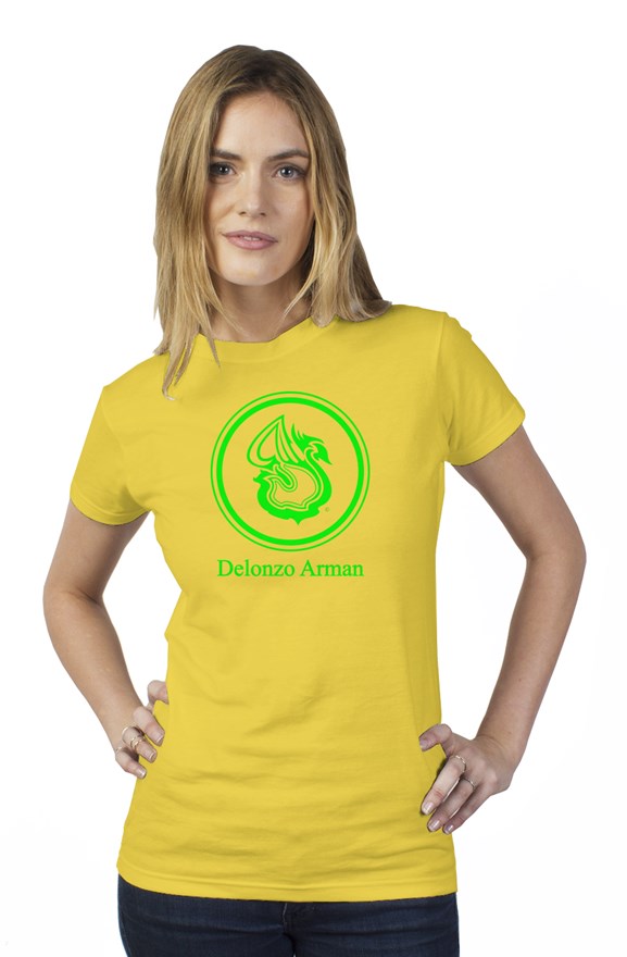 Delonzo Arman Swan Signature (lightgreen) short sleeve womens t shirt