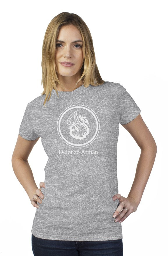 Delonzo Arman Swan Signature (white) short sleeve womens t shirt