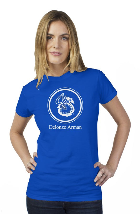 Delonzo Arman Swan Signature (white) short sleeve womens t shirt