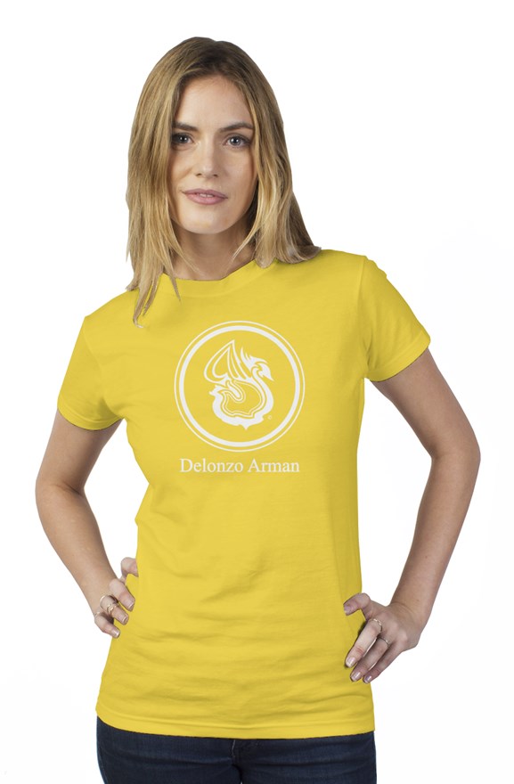 Delonzo Arman Swan Signature (white) short sleeve womens t shirt