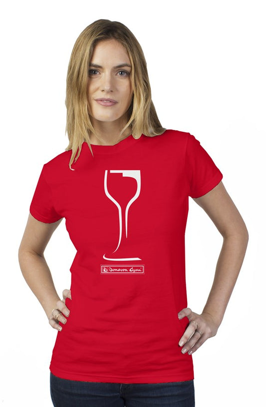 Donavon Cyan "Winery" (white) Womens Tee