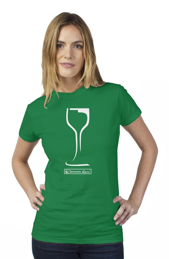 Donavon Cyan "Winery" (white) Womens Tee