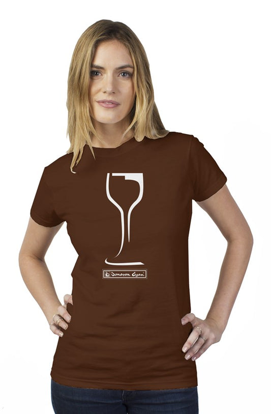 Donavon Cyan "Winery" (white) Womens Tee