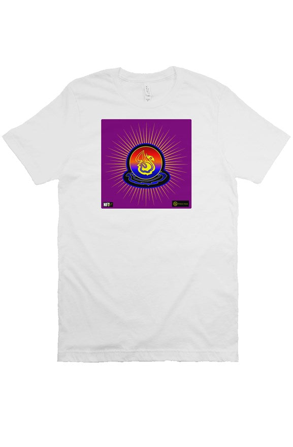 Delonzo Arman "Swan Burst" NFT T Shirt (blue/purple)