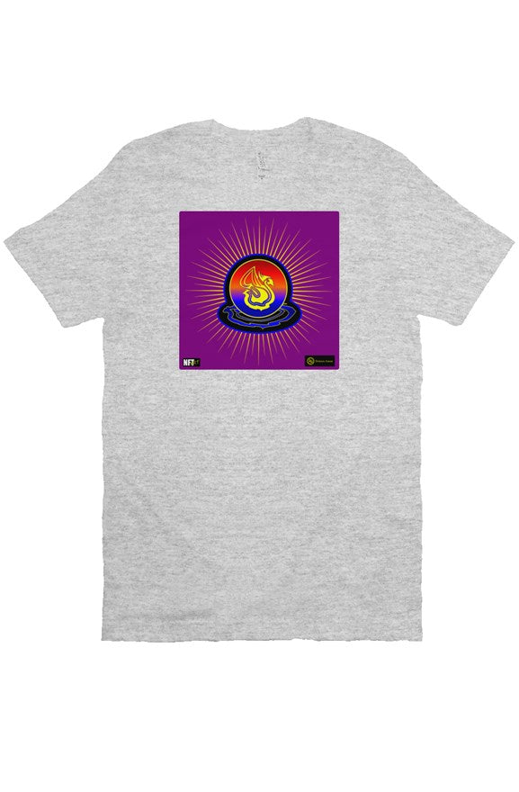 Delonzo Arman "Swan Burst" NFT T Shirt (blue/purple)