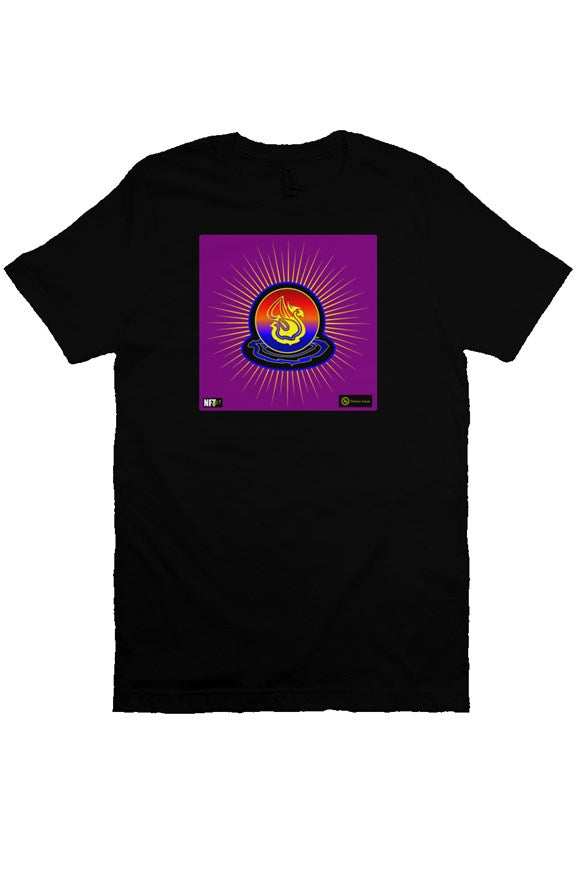 Delonzo Arman "Swan Burst" NFT T Shirt (blue/purple)