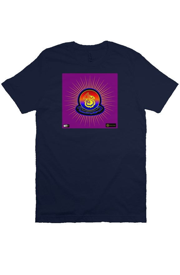 Delonzo Arman "Swan Burst" NFT T Shirt (blue/purple)