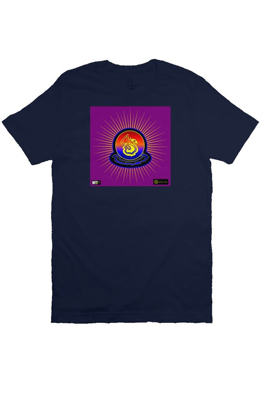 Delonzo Arman "Swan Burst" NFT T Shirt (blue/purple)