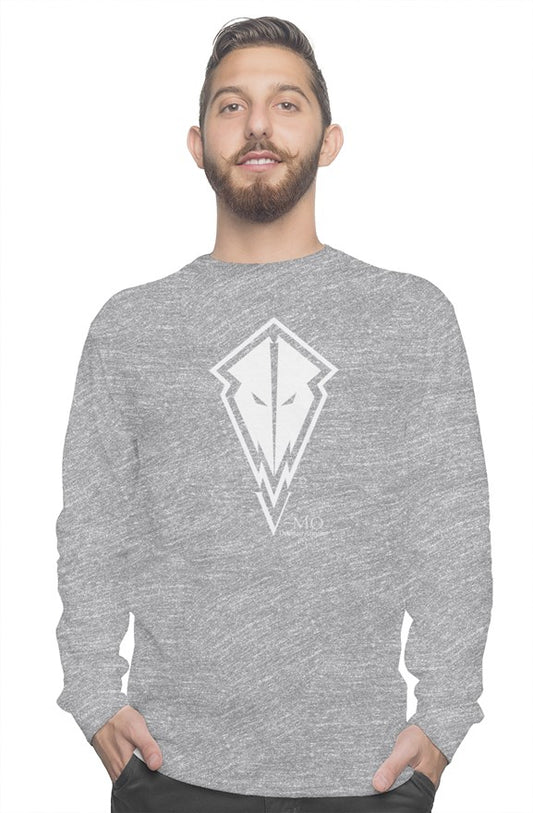 V-Mo by Delonzo Arman unisex long sleeve t shirt (white)